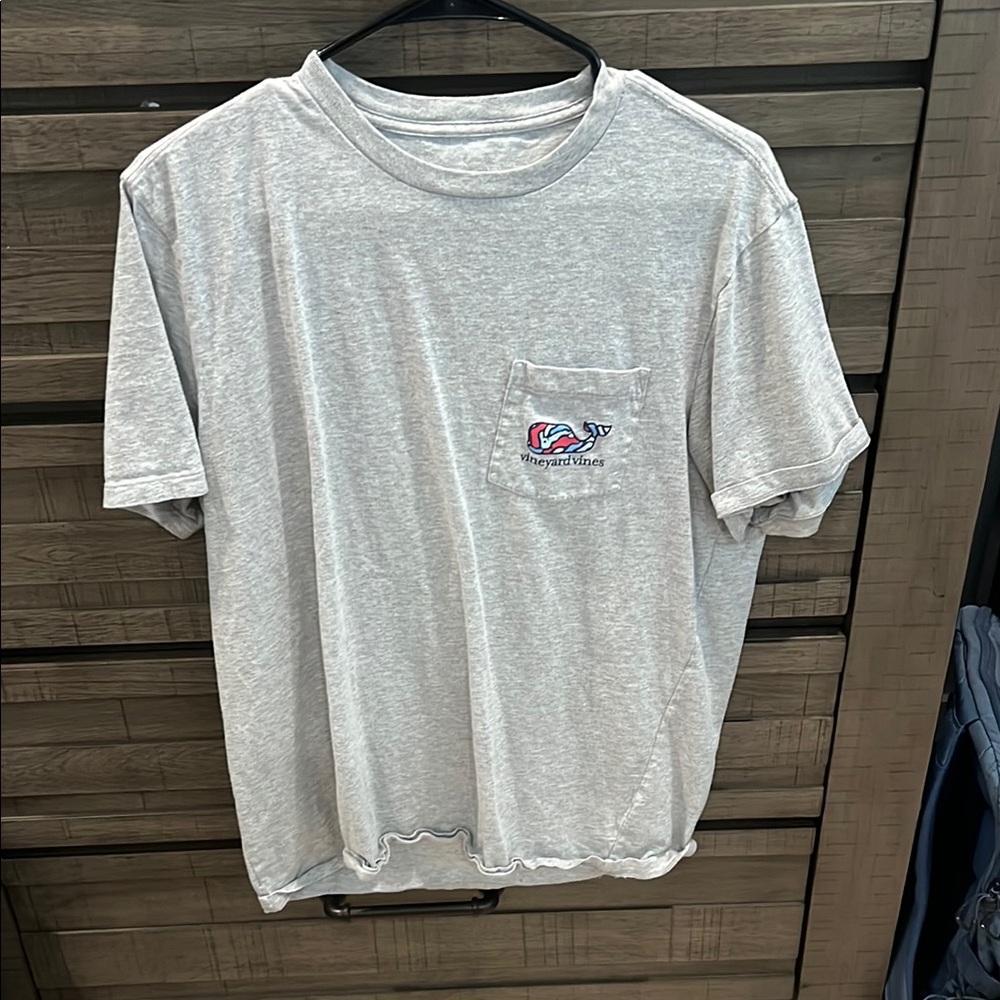Vineyard Vines Gray Short Sleeve Tee Classic Casual